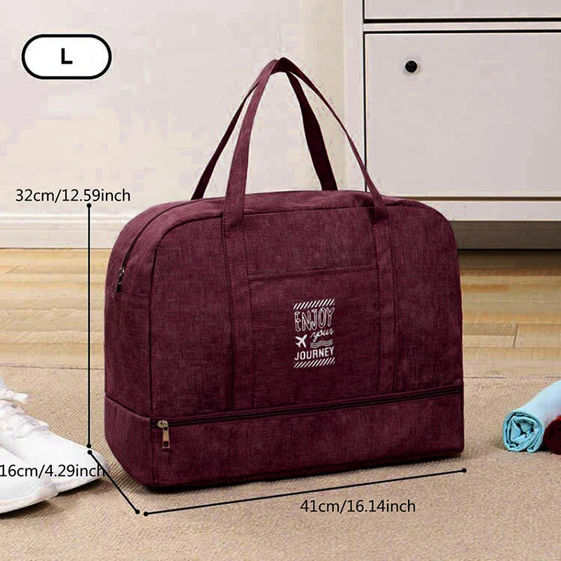 BowLift | Lugviva Foldable Travel Bag for Women | Large Weekend Bag made of Oxford Fabric | Carry-on Bag for Travel, Everyday & Sports