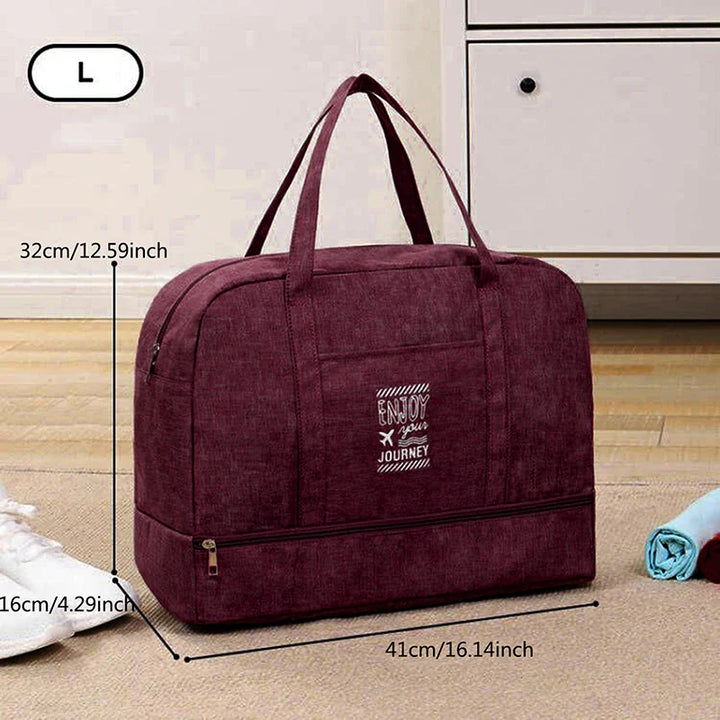 BowLift | Lugviva Foldable Travel Bag for Women | Large Weekend Bag made of Oxford Fabric | Carry-on Bag for Travel, Everyday & Sports