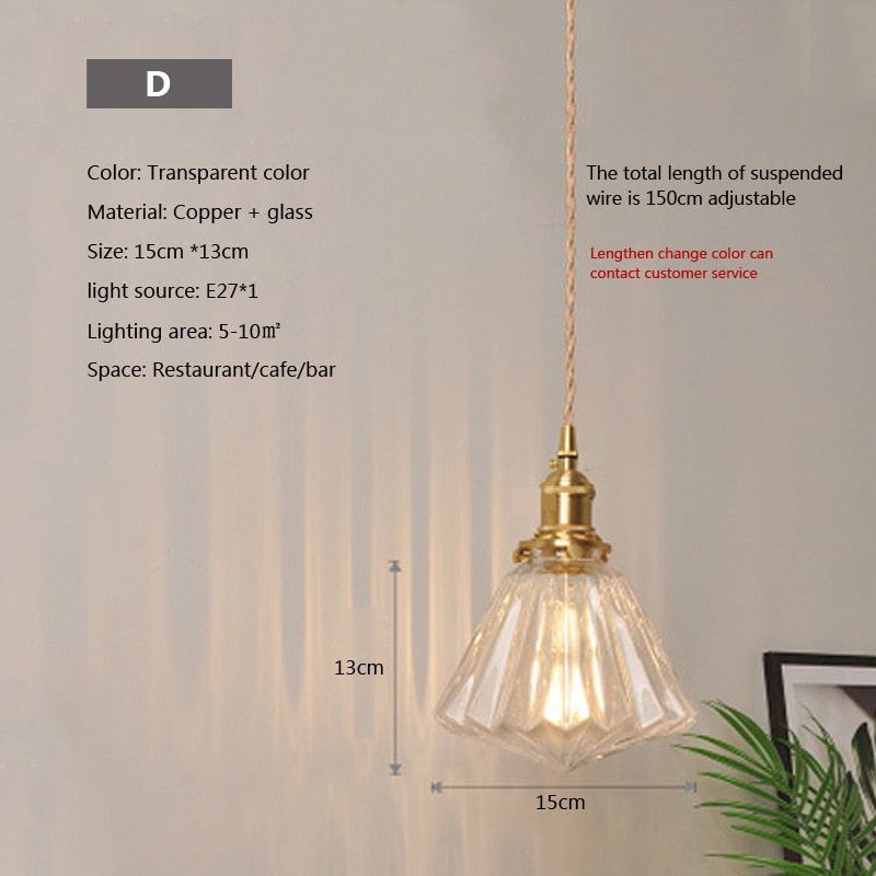BowLift | Nordic Brilliance Transparent Glass Pendant Lamp