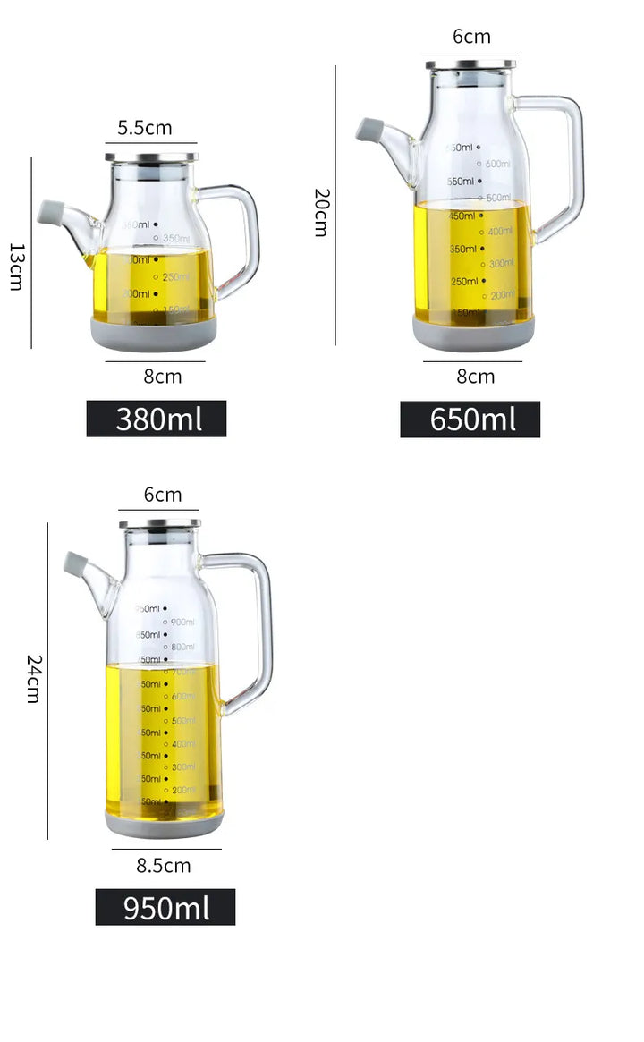 BowLift | Pure Glass Measuring Scale Oil Dispenser  Bottle