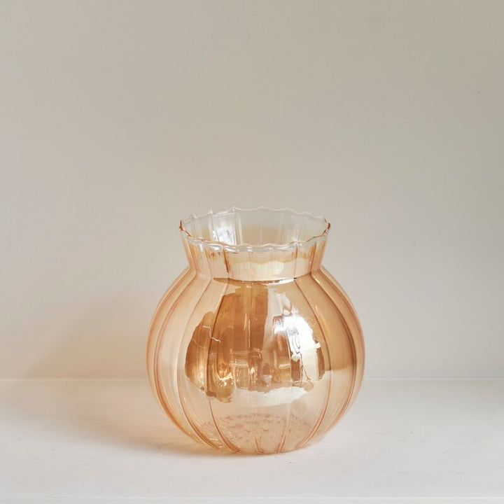 Gold Coat Glass Vase | Bowlift