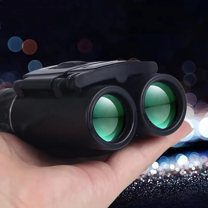 BowLift | Compact 100x22 HD Binoculars with Long Range BAK4 FMC Optics for Hunting, Sports, Camping, and Travel