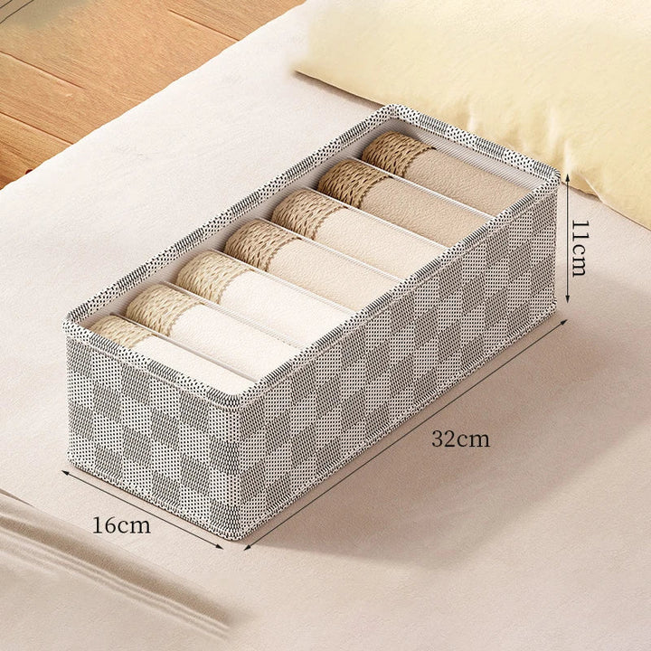 BowLift | OrgaNest Drawer Organizer Box | For Underwear & Socks | Foldable & Space-Saving | High-Quality Polyester