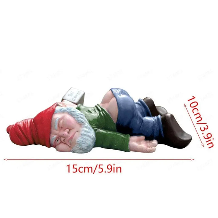 BowLift | Hilarious Drunken Garden Gnome made of Weatherproof Resin for Indoor and Outdoor