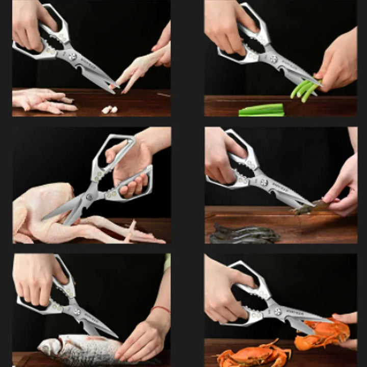BowLift | Multifunctional kitchen scissors | Stainless steel SK5 | For meat, fish & vegetables | Ergonomic handle