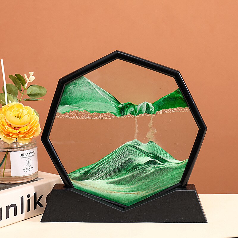 BowLift | Deep Sea Flowing Hexagon Sand Decor