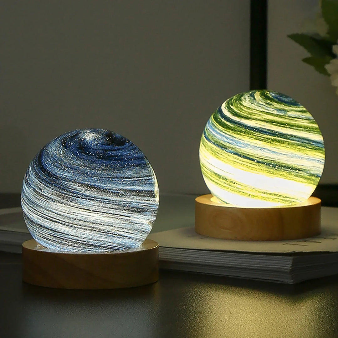 3D Crystal Planets Atmosphere Night Lamp | Bowlift