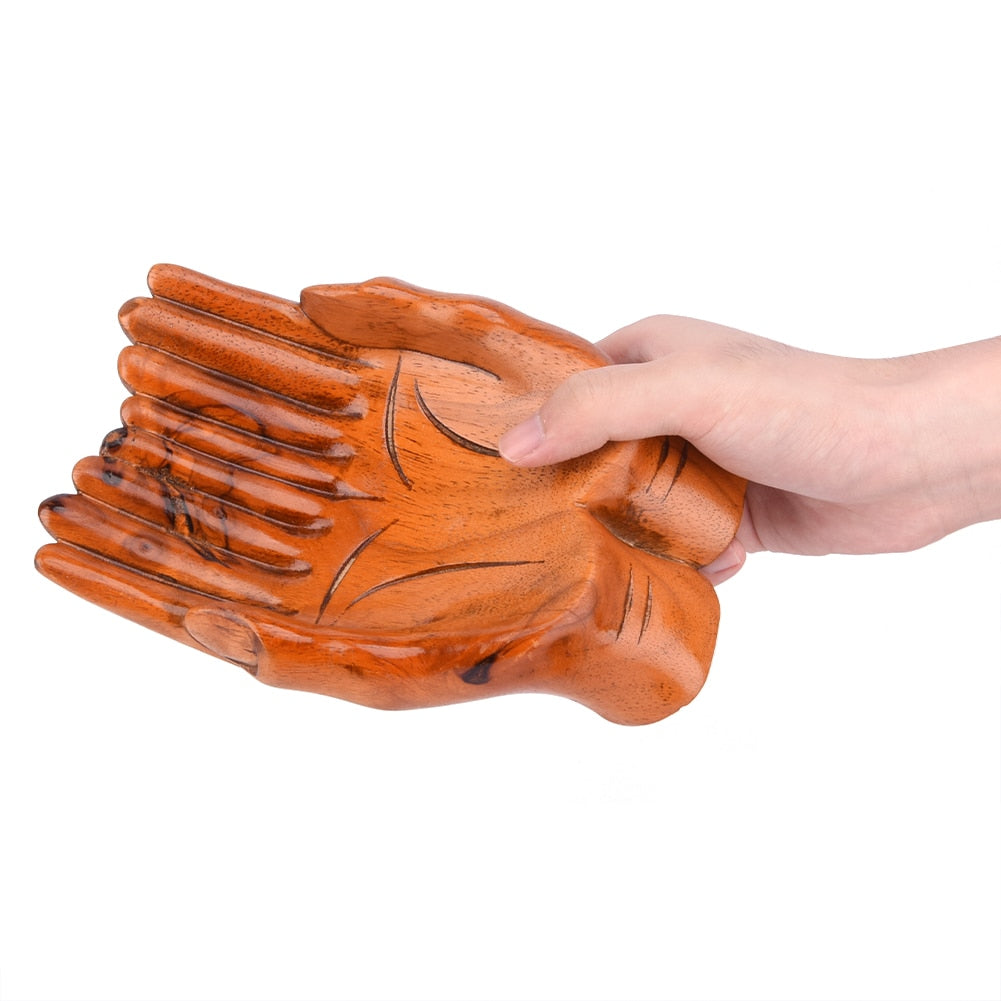 BowLift | Giving Praying Wooden Carved Hands Candy Holder Home Decor