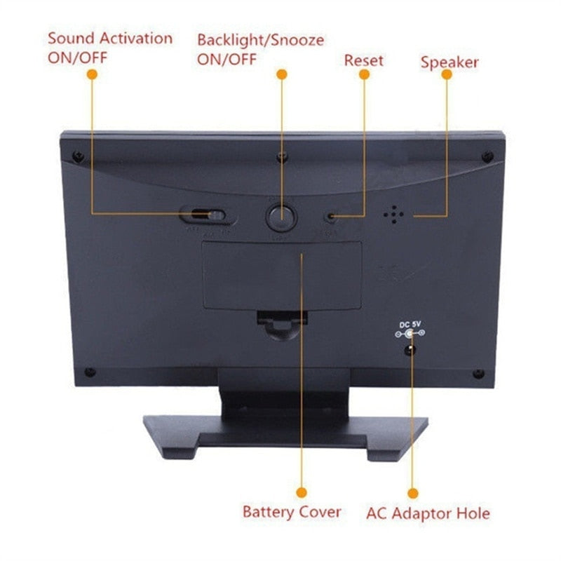 BowLift | Alarm Pro LCD Weather Station Clock