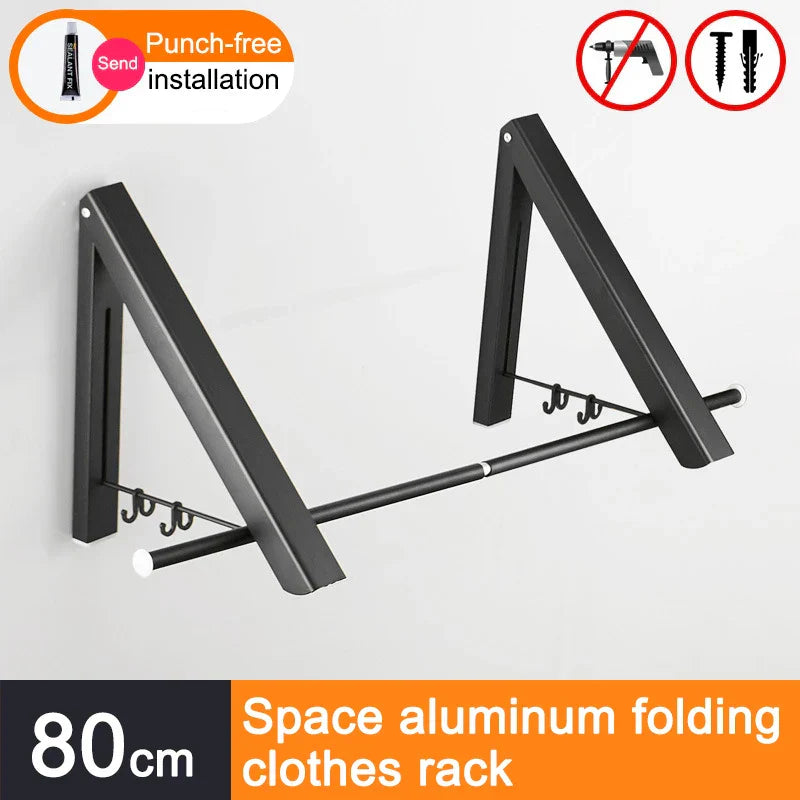 BowLift | Space Saver Foldable Wall Clothes Aluminum Rack
