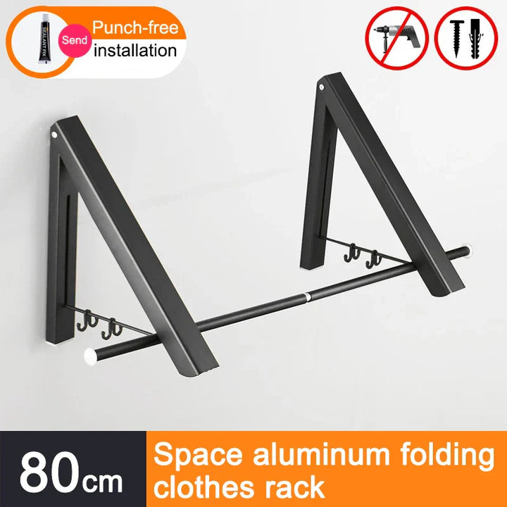 BowLift | Space Saver Foldable Wall Clothes Aluminum Rack