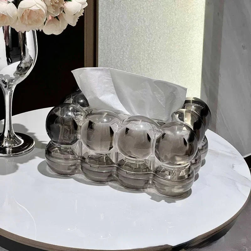 BowLift | LumiScape Tissue Box – Sculptural Acrylic Design for Modern Elegance