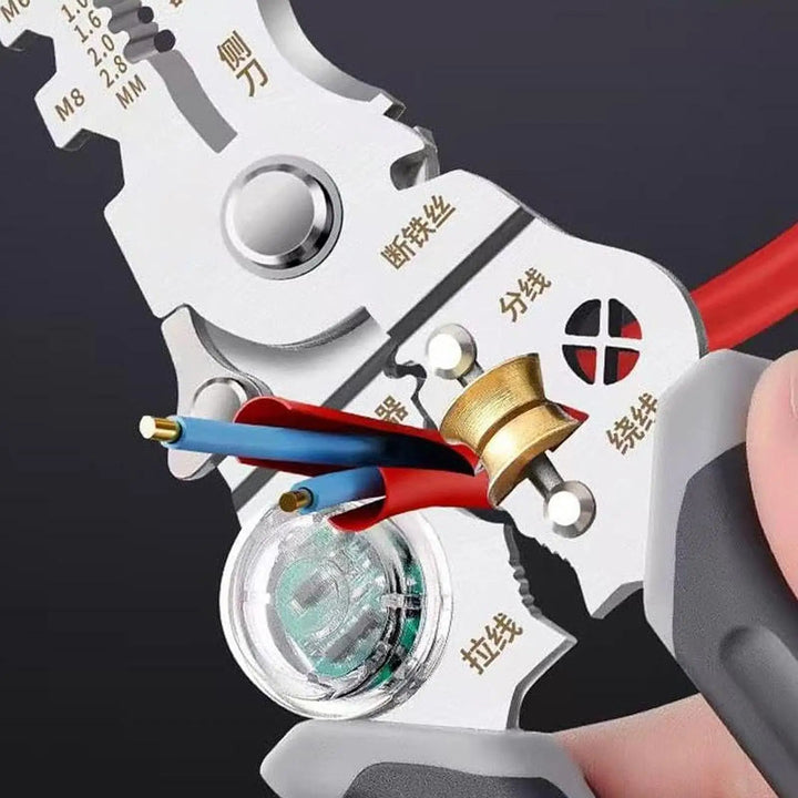 BowLift | Multi-Task Wire Stripper Voltage Detector Plier