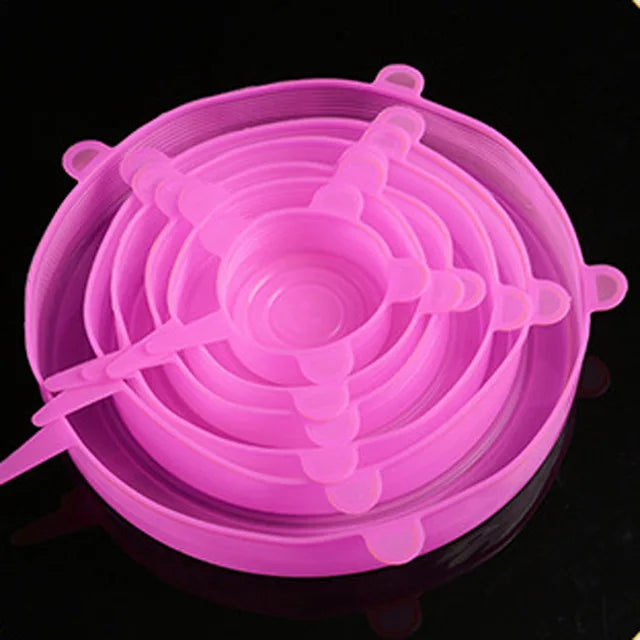 BowLift | Elastic Silicone Lid Covers 6PCS