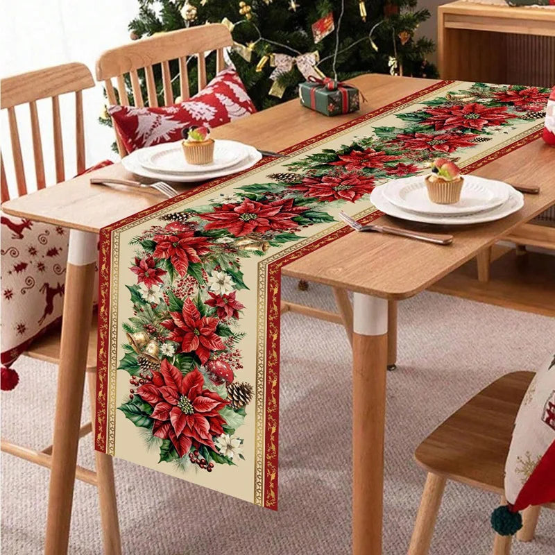 BowLift | Christmas Table Runner Festivia | 180×35 cm | Elegant & Festive | Table Decoration for Christmas & New Year 2025/2026