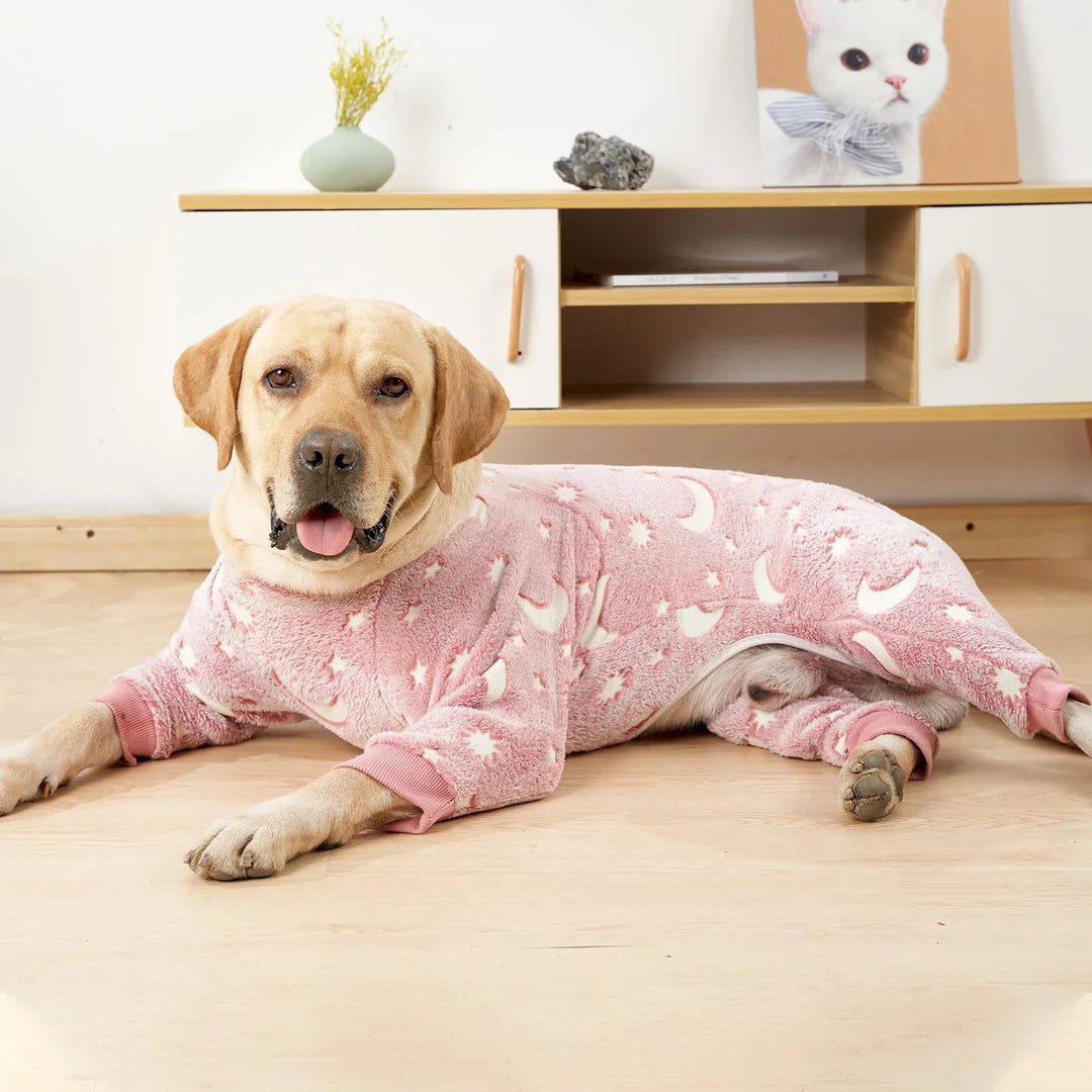 Warmer Hundepajamas for the winter fluffy and stretchable Bowlift