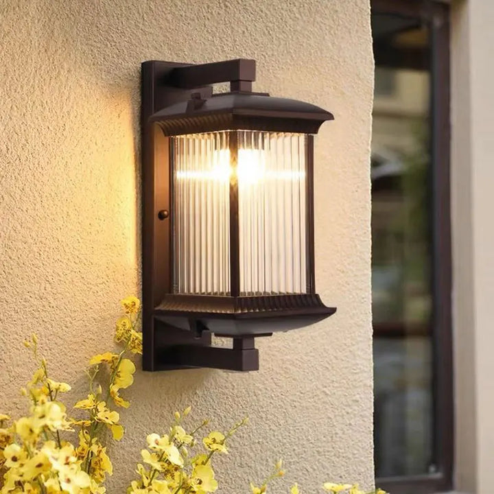 BowLift | Light-repellent Outdoor Wall Light Metal | Weatherproof IP65 | E27 Socket | For Garden, Gate & Terrace