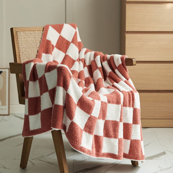 COLOURFUL CHECKERBOARD THROW | Bowlift