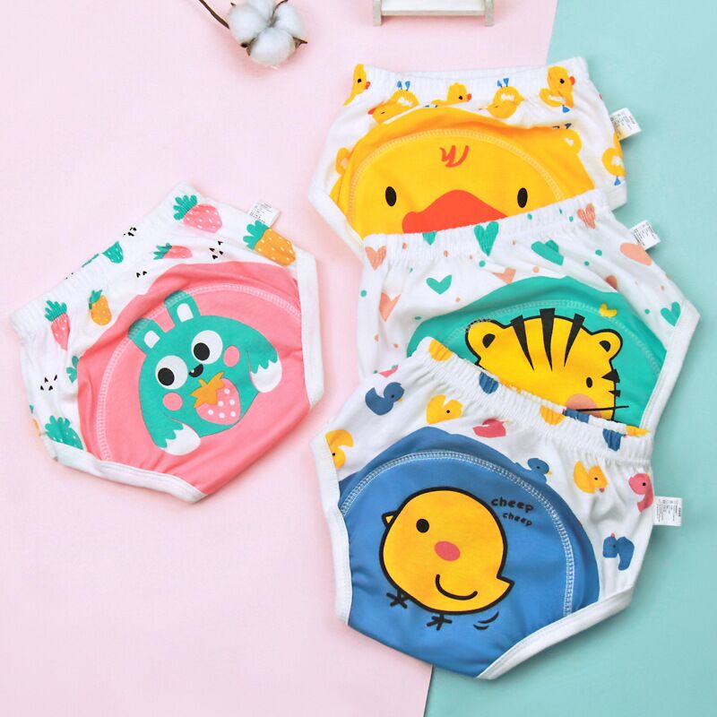 BowLift | 4-Pack Cute Animals Cotton Unisex Kids Underwear Set
