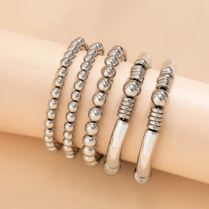 BowLift | 5pc Beaded Bracelet Stack Set