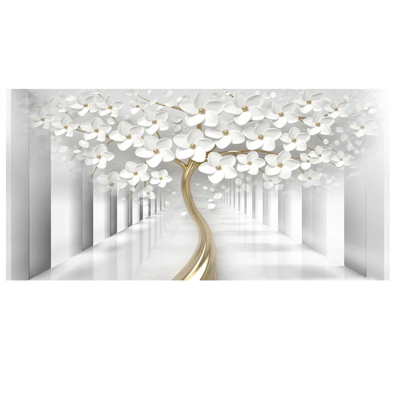 Abstract Floral Big Blossom Petal Tree Wall Art Fine Art Canvas Prints Picture For Living Room Bedroom Salon Art Decor | Bowlift