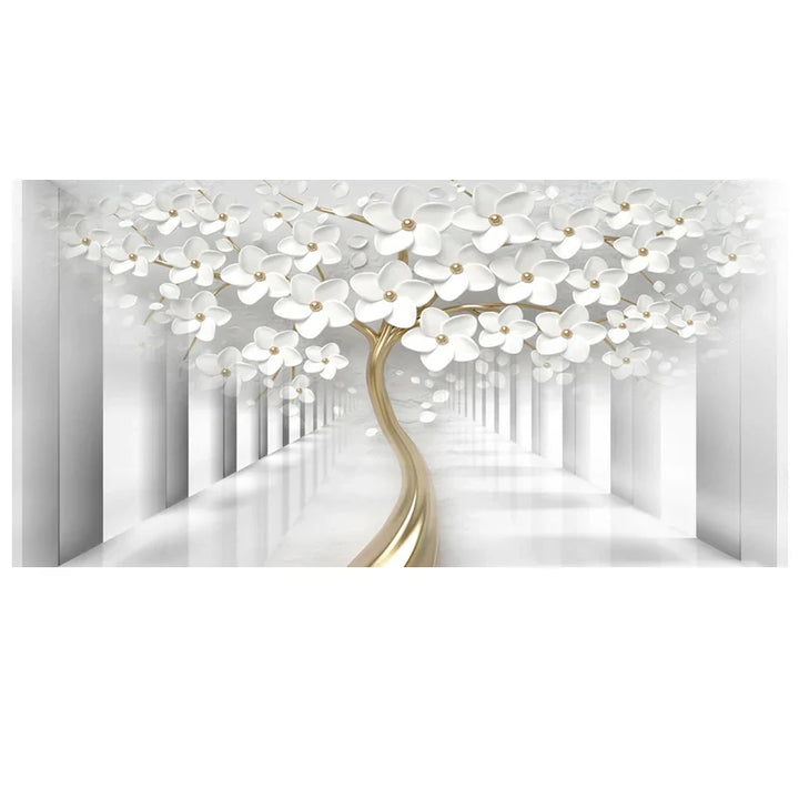 Abstract Floral Big Blossom Petal Tree Wall Art Fine Art Canvas Prints Picture For Living Room Bedroom Salon Art Decor | Bowlift
