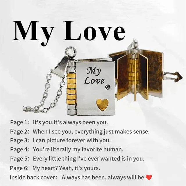 BowLift | Memory Bookhanger Necklace – Symbolic Jewelry with Loving Message