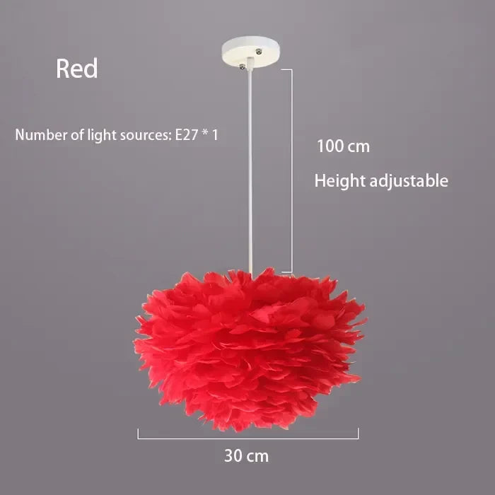 BowLift | Scandinavian Feathers Pendant Lamp with Modern LED