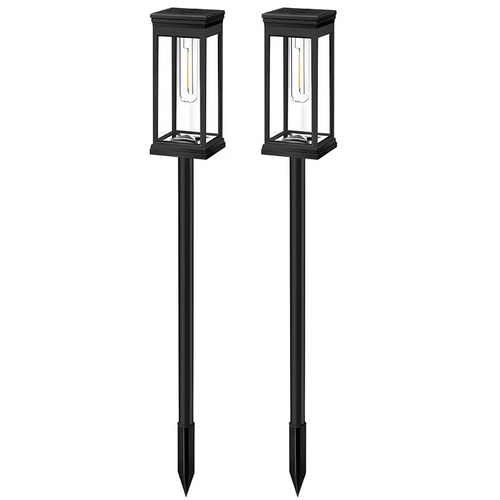 BowLift | Solar Glow Garden Path Lights – 2 Piece Set