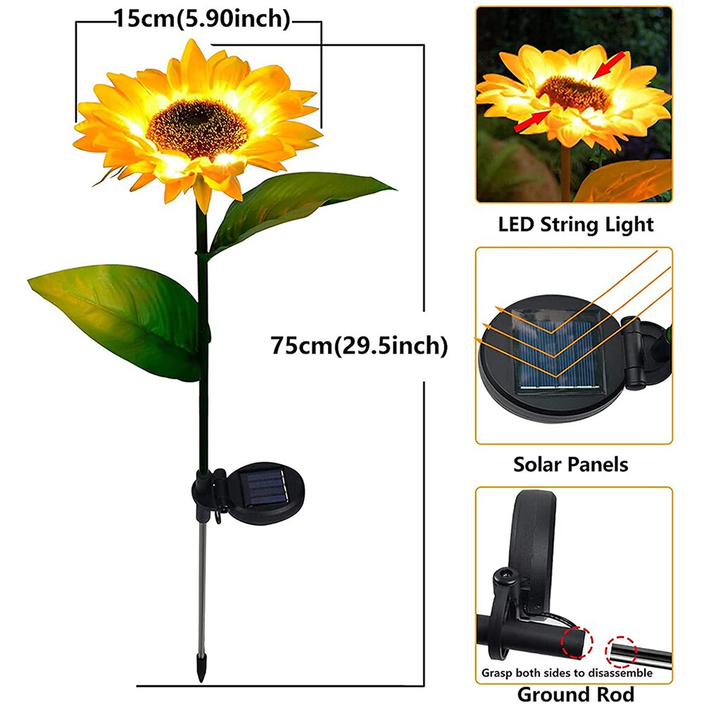 BowLift | Solar-Sunflowers: Waterproof Garden Joy