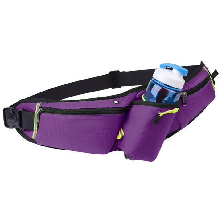 BowLift | RunEase Hydration Running Belt – Waterproof Waist Pack with Bottle Holder & Storage Pockets