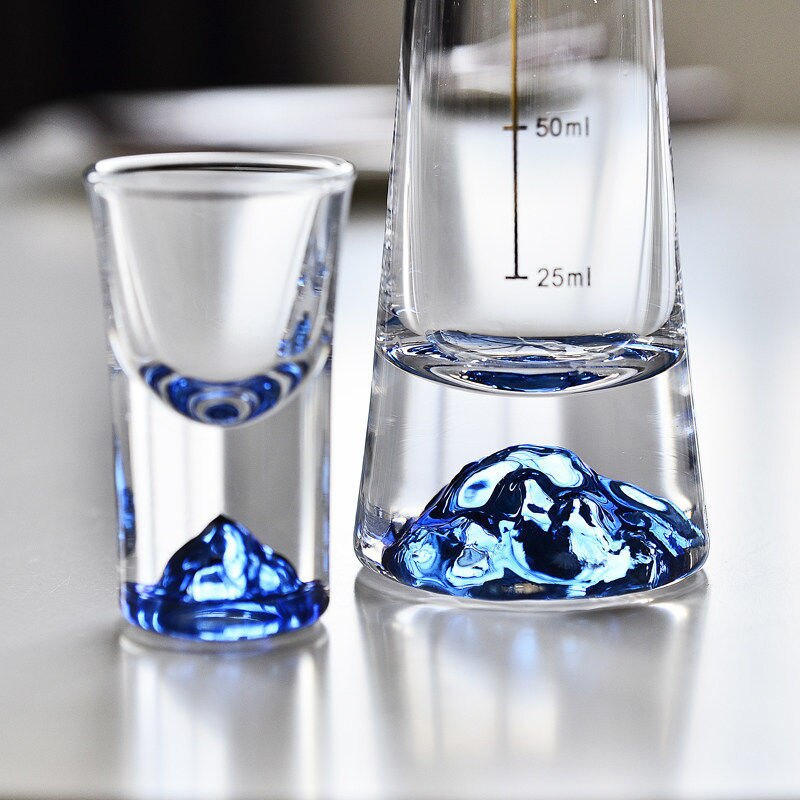 Japan Style Lead-Free Mountain Glass Set | Bowlift