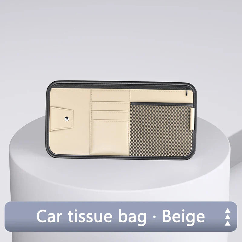 BowLift | Carvisto OrganizePro Sunshade Organizer | Multifunctional | PU Leather | Quickly Assembled
