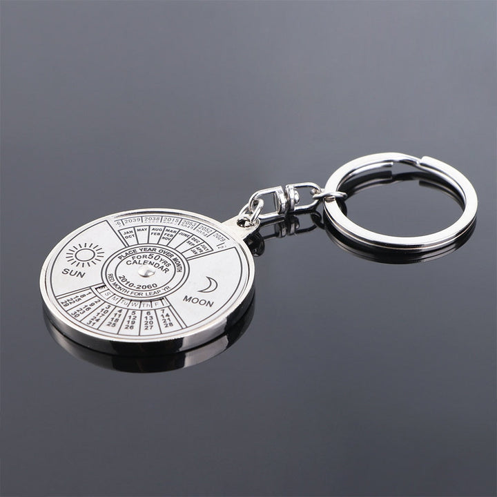 Creative Time Portal Mini Metal Calendar Keychain | Bowlift