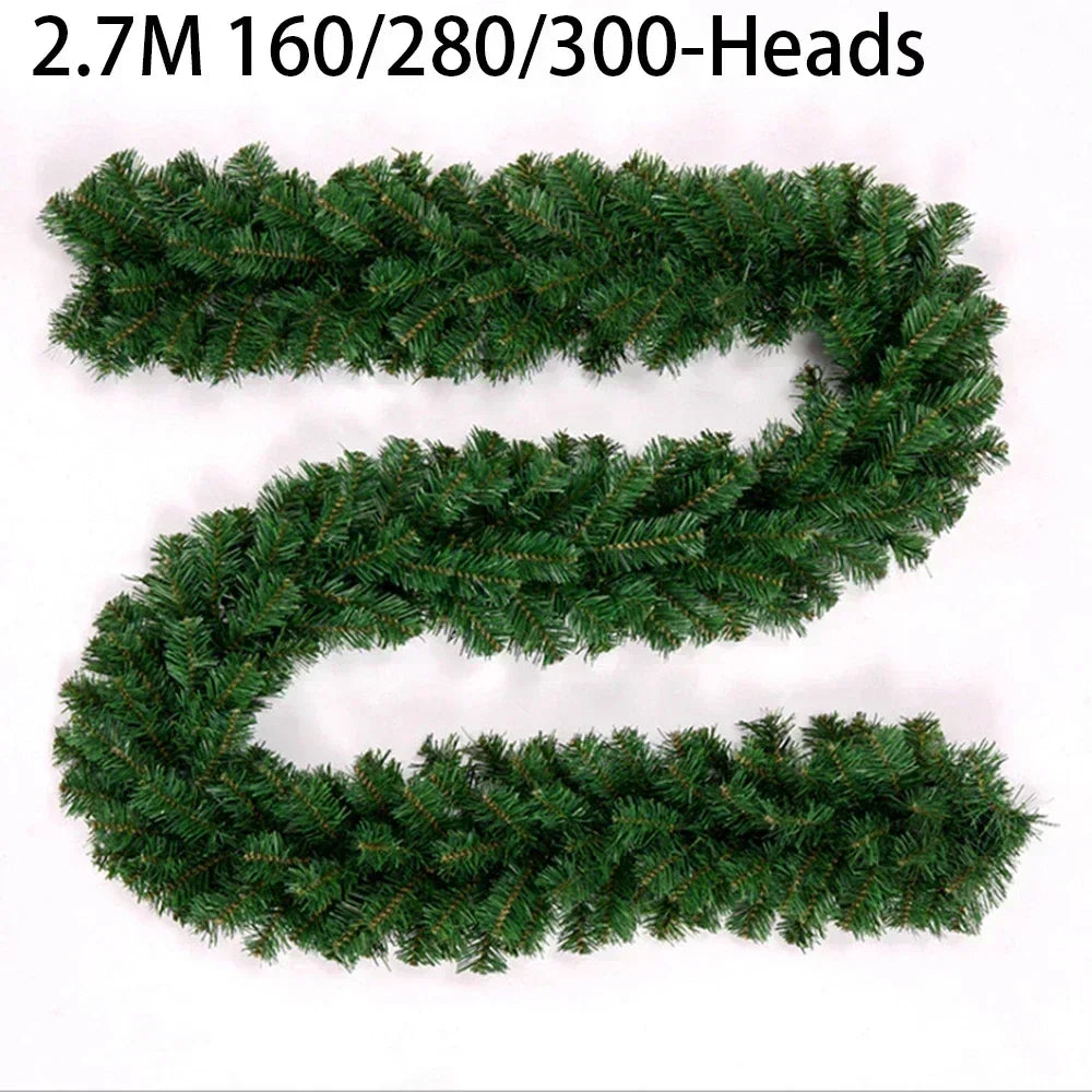 BowLift | EverPine Christmas Garland | 2.7 m Artificial Fir Garland | Dense PVC Fir Branches | Christmas Decoration for Staircase, Fireplace & Windows