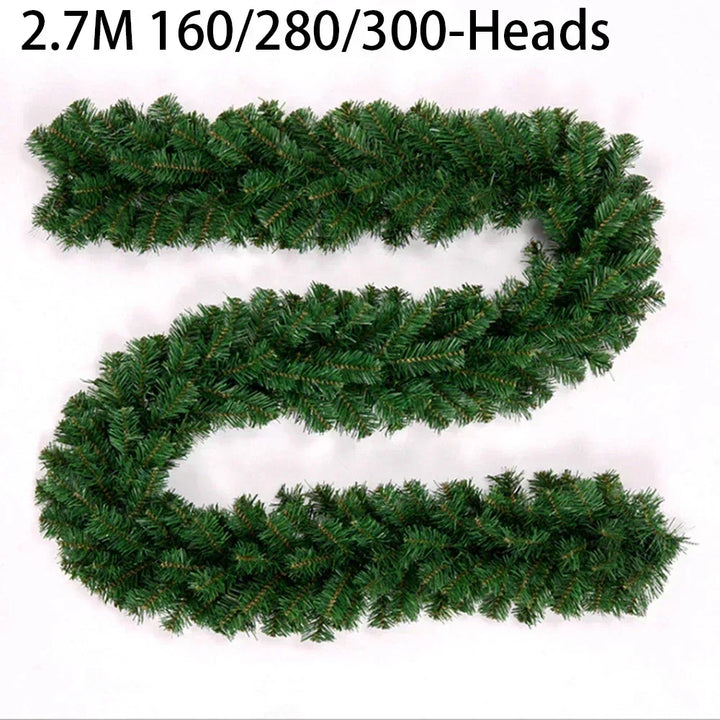 BowLift | EverPine Christmas Garland | 2.7 m Artificial Fir Garland | Dense PVC Fir Branches | Christmas Decoration for Staircase, Fireplace & Windows