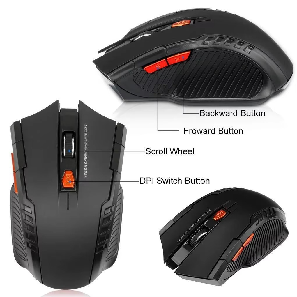 BowLift | Precision 2.4G Wireless Optical Mouse with USB Receiver