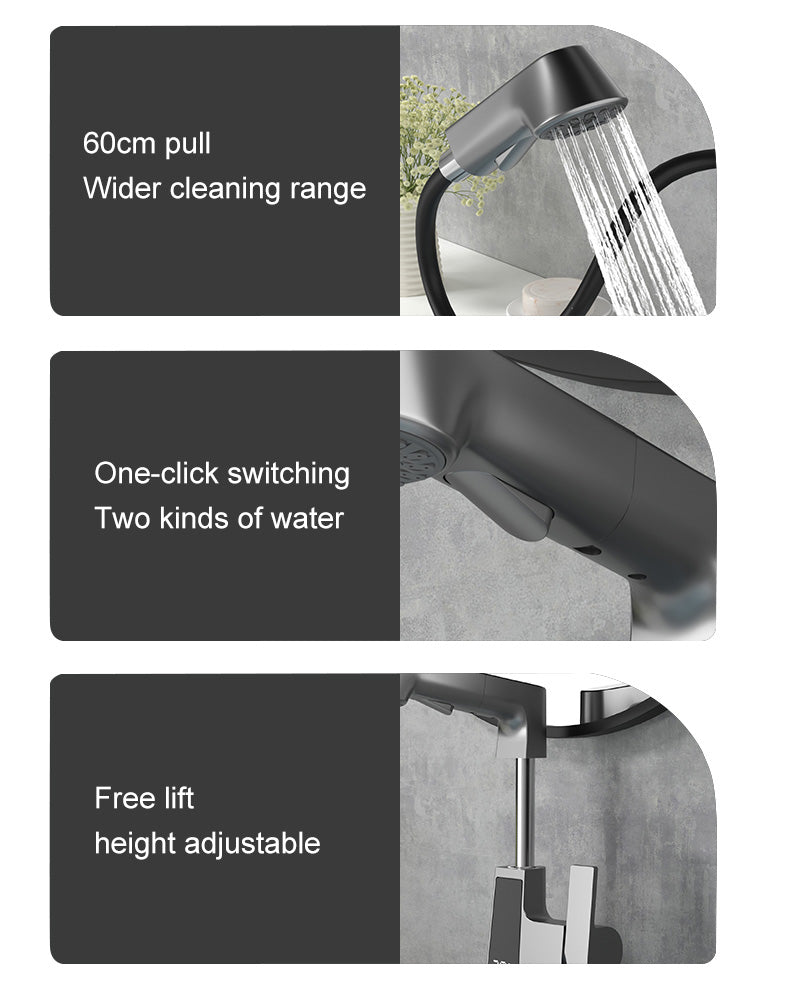 BowLift | Elegant Temperature Display Smart Faucet
