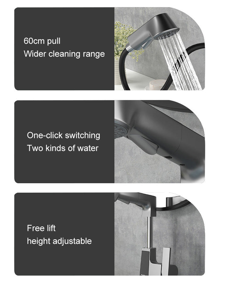 BowLift | Elegant Temperature Display Smart Faucet