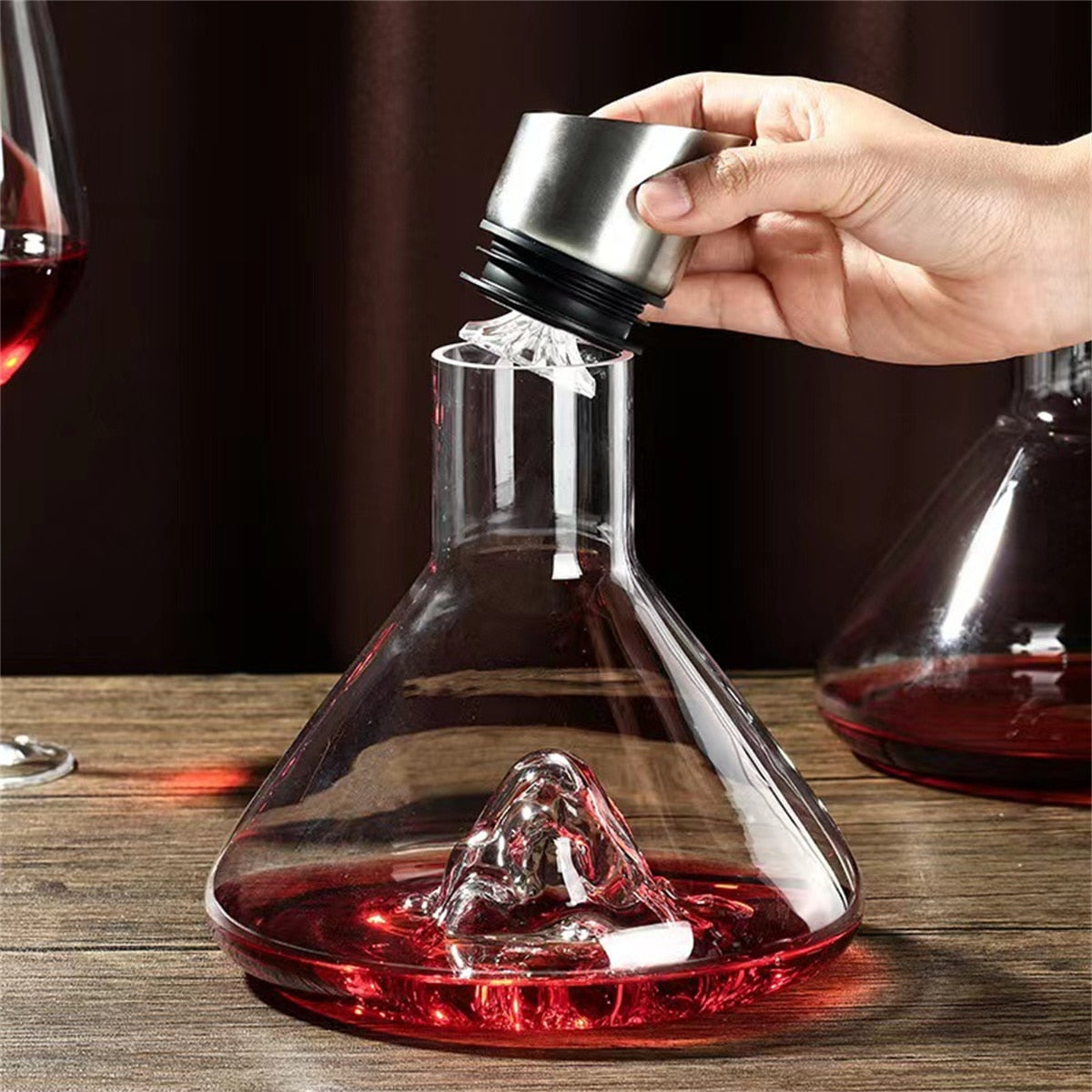 BowLift | Dreamy Mountain Premium Crystal Wine Decanter