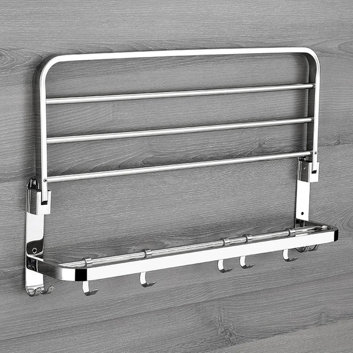 BowLift | Compact Movable Stainless Foldable Bathroom Rack