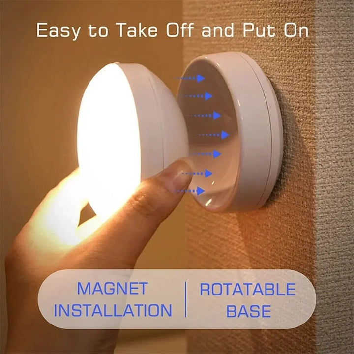 BowLift | LumiFlex360 LED Night Light | Motion Sensor | 360° Rotatable | Rechargeable | Magnetic & Wireless