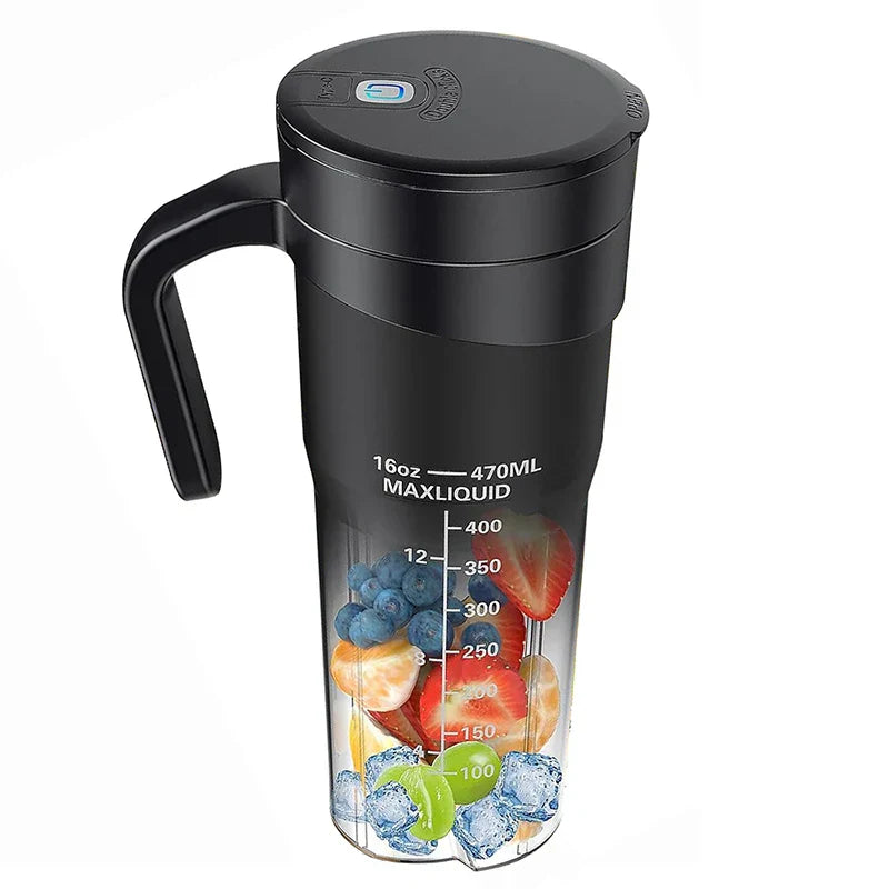 BowLift | Portable Juicer - Rechargeable Mini Mixer with 6 Sharp Blades for Shakes and Smoothies