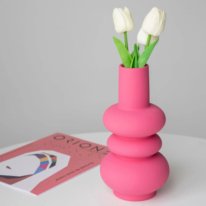 Vivid Pink Ceramic Vase | Bowlift