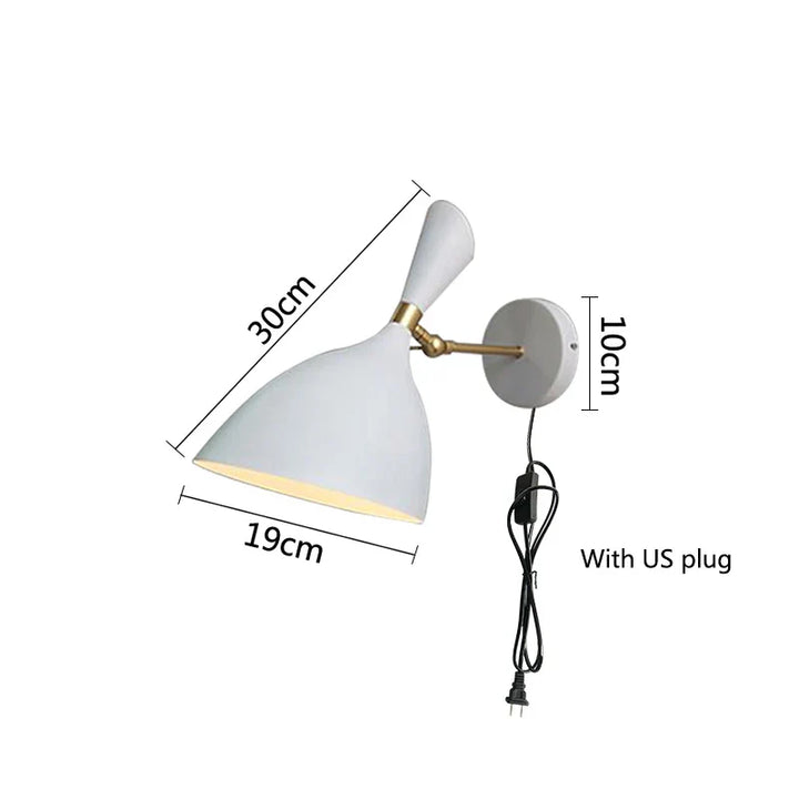 Luminous Haven – Industrial LED Bedside Lamp for the Bedroom Bowlift