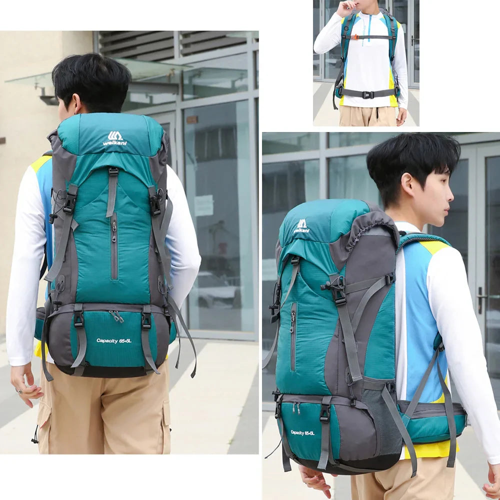 BowLift | Alpivento 70L trekking backpack | Waterproof camping backpack with rain cover | Large outdoor backpack for hiking, mountaineering & travel  Brand name: