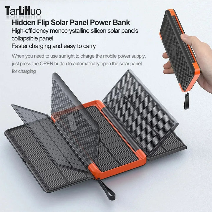 BowLift | Solar Powerbank VoltMate Flip 15W | 10,000/20,000mAh | Wireless Qi Charging | Solar Panel Foldable | Waterproof & Shockproof
