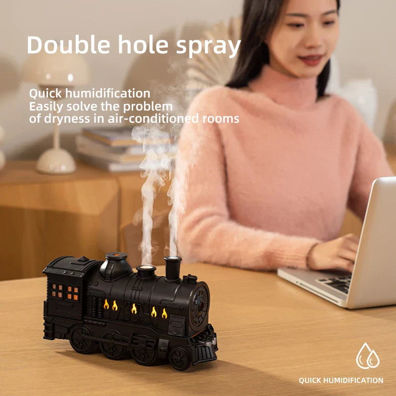 Mini Train Aromatherapy Essential Oil Diffuser Lamp Decor | Bowlift