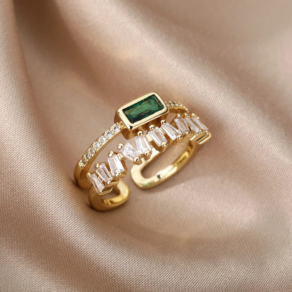 BowLift | Double Layered Staggering Baguette Diamond Ring