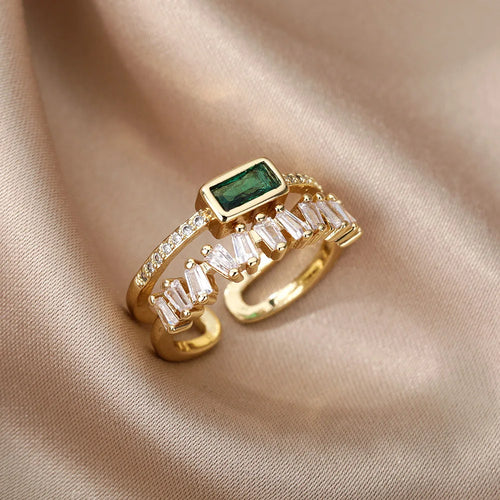 BowLift | Double Layered Staggering Baguette Diamond Ring